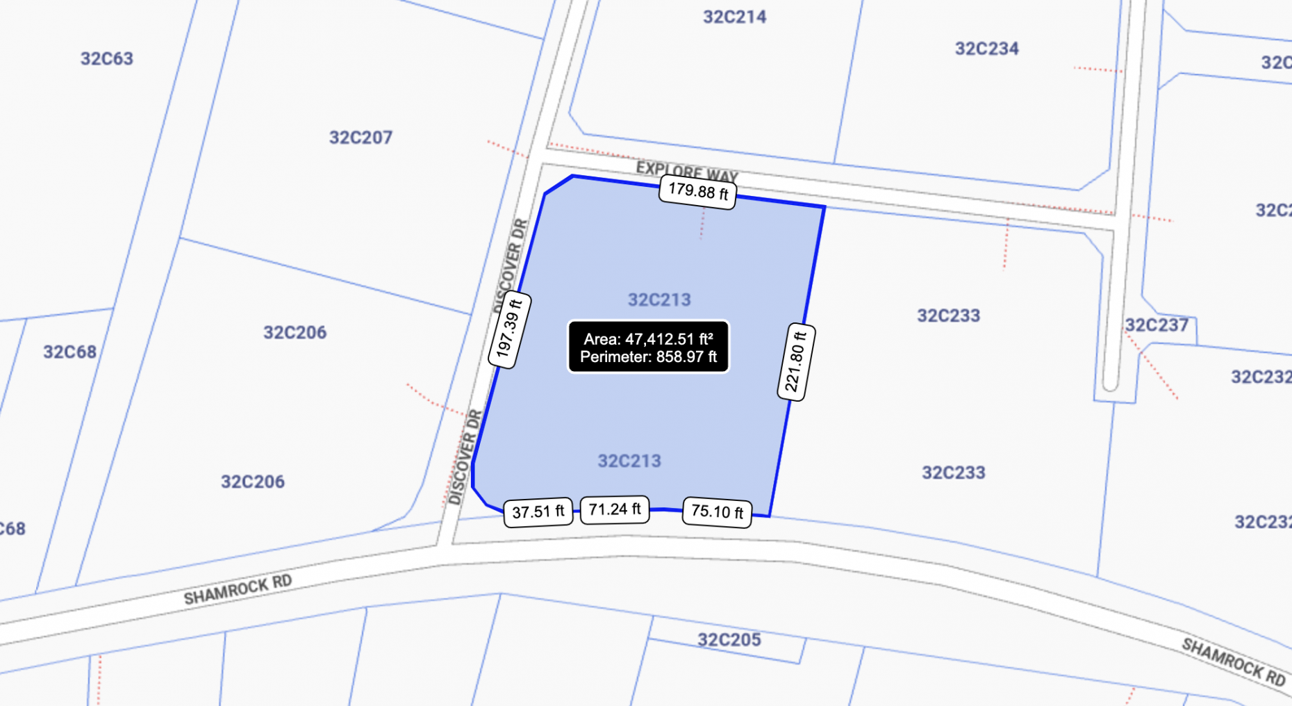 1.08 Acre Shamrock Road Lot