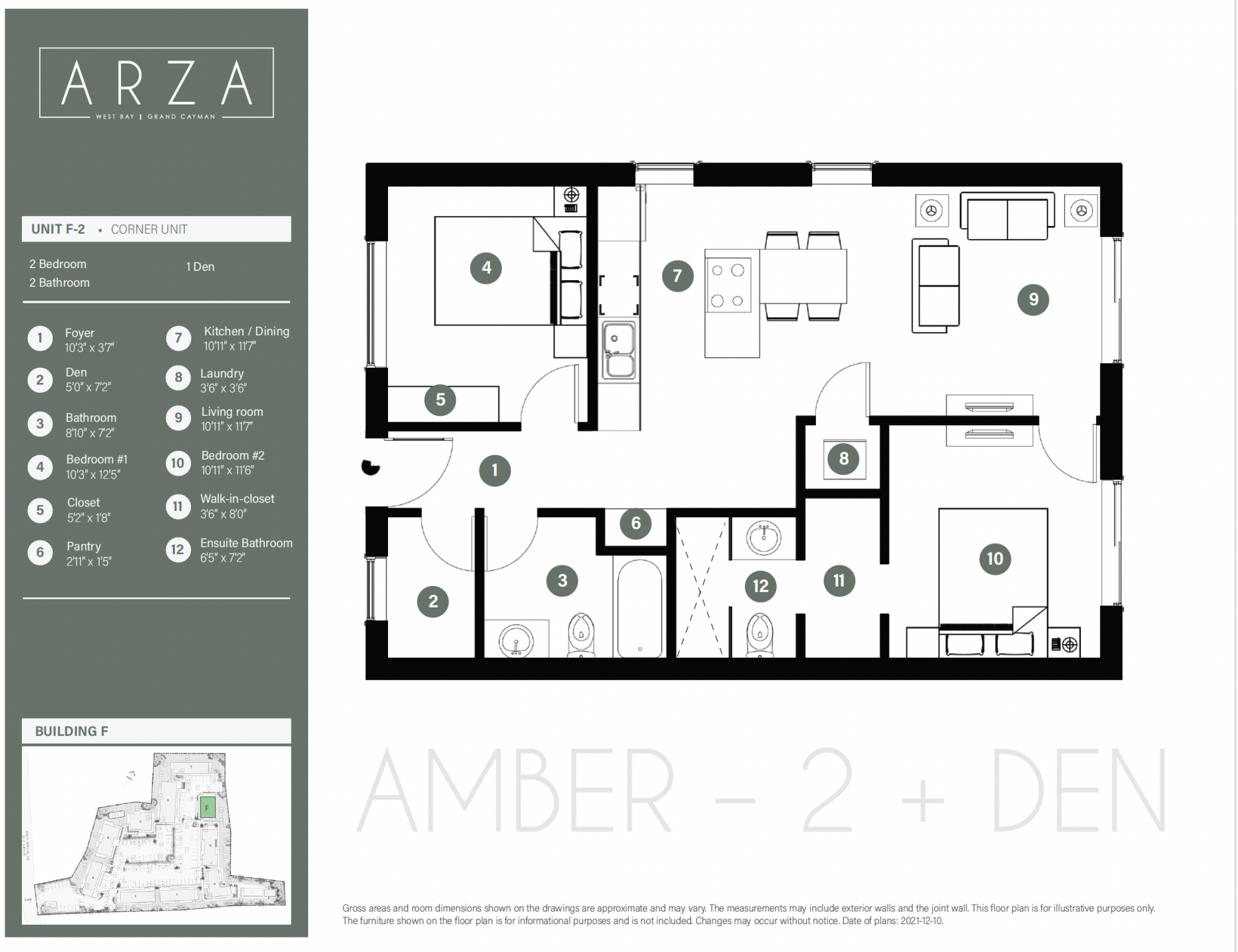 Arza West Bay 2-bed + Den | 2024 Completion