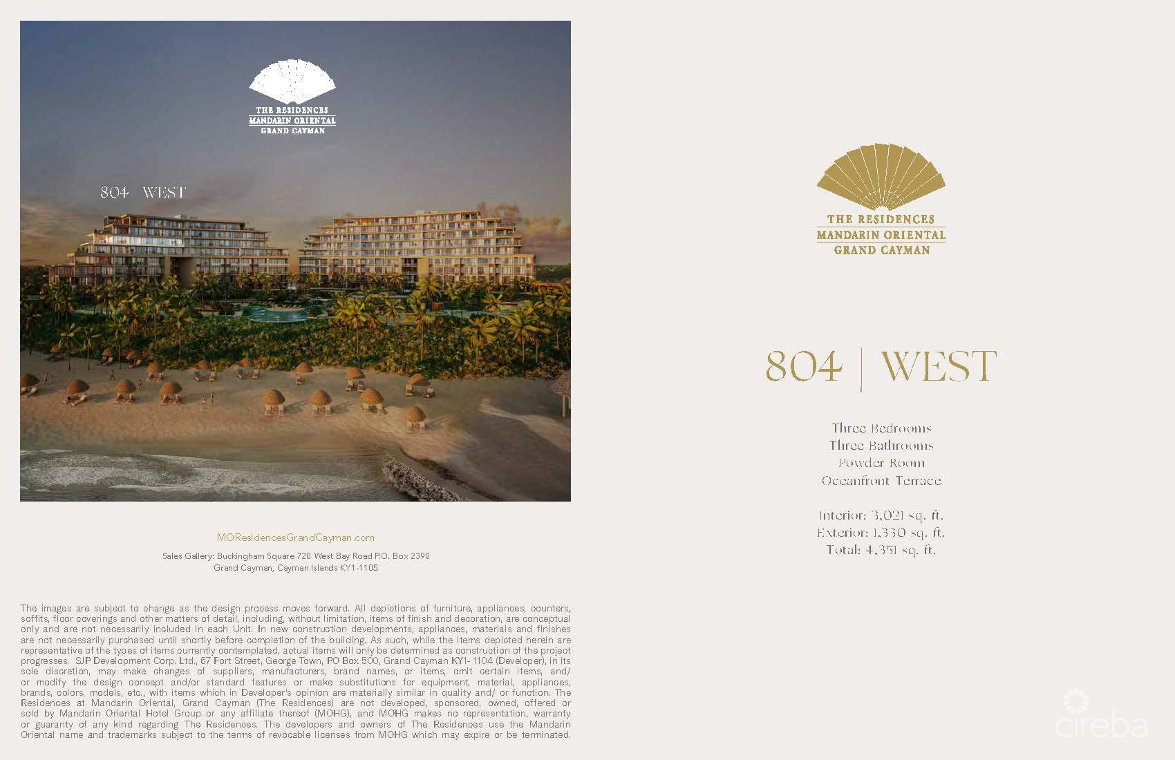 MANDARIN ORIENTAL RESIDENCES, GRAND CAYMAN