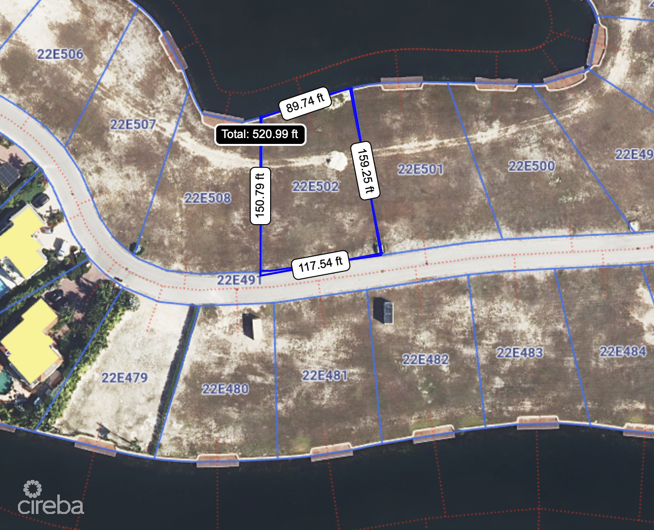 HARBOUR REACH - NORTH FACING LOT .3563 ACRES