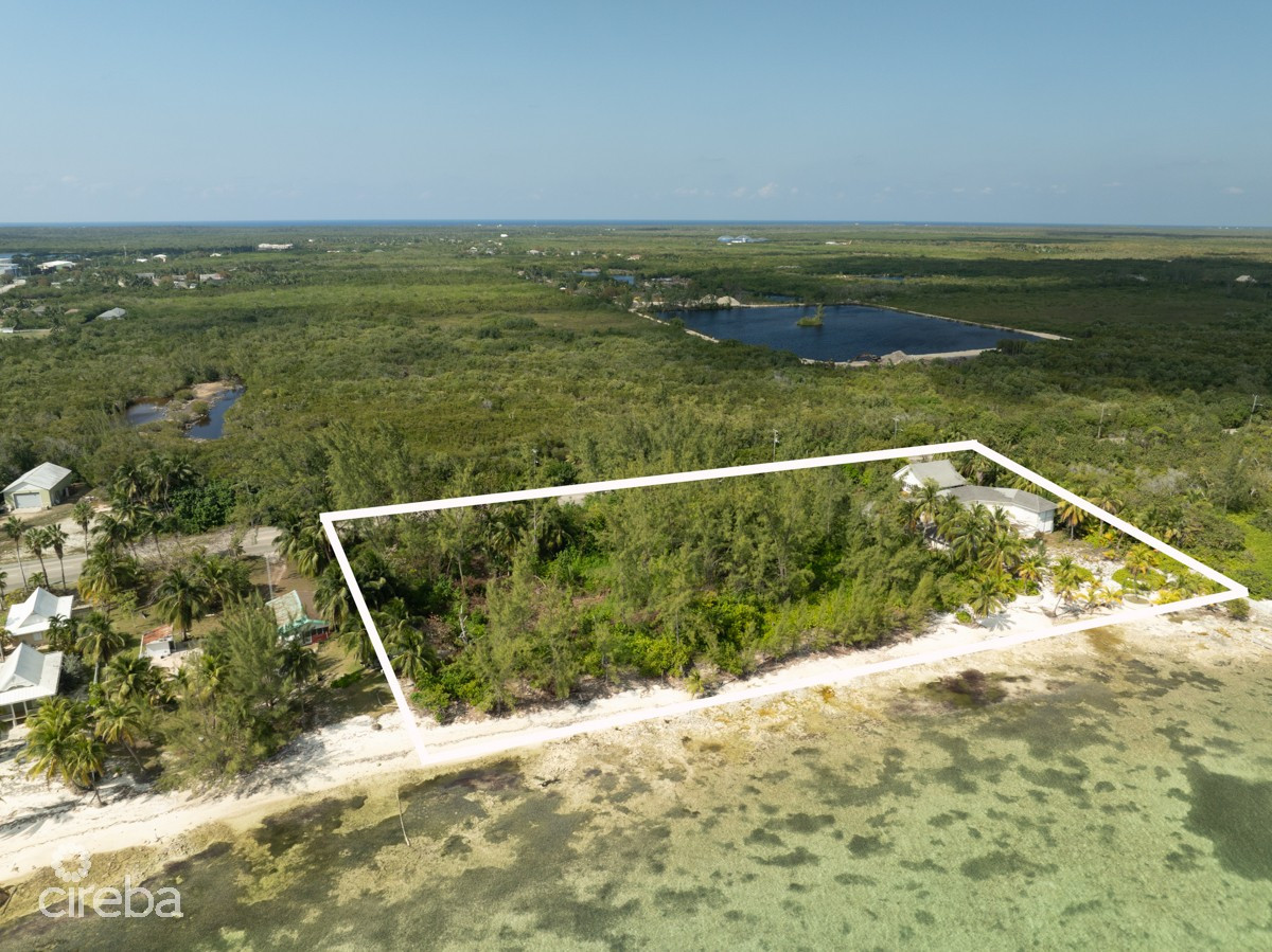 FRANK SOUND BEACH FRONT LAND- ZONED HOTEL TOURISM