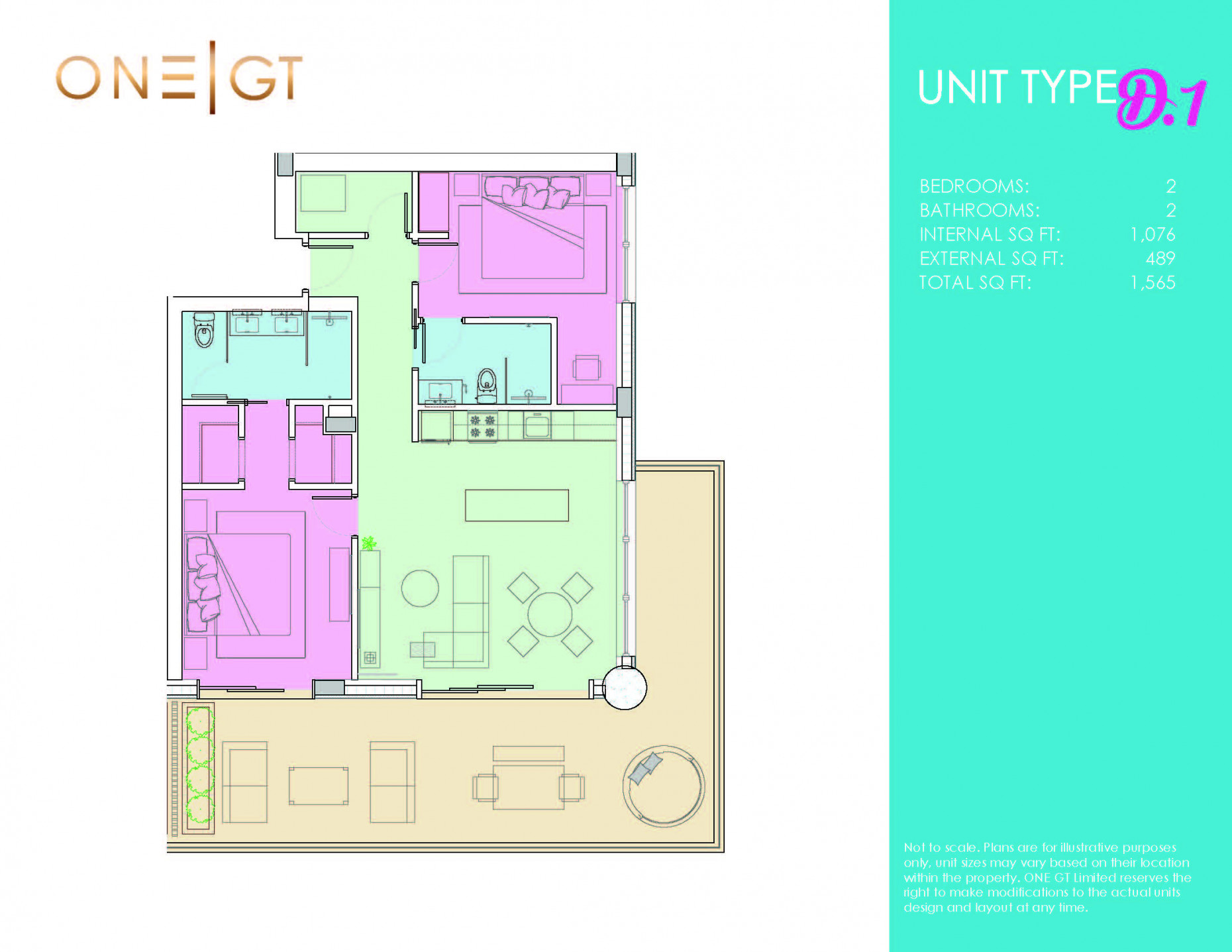 One|gt Residences - Unit 722