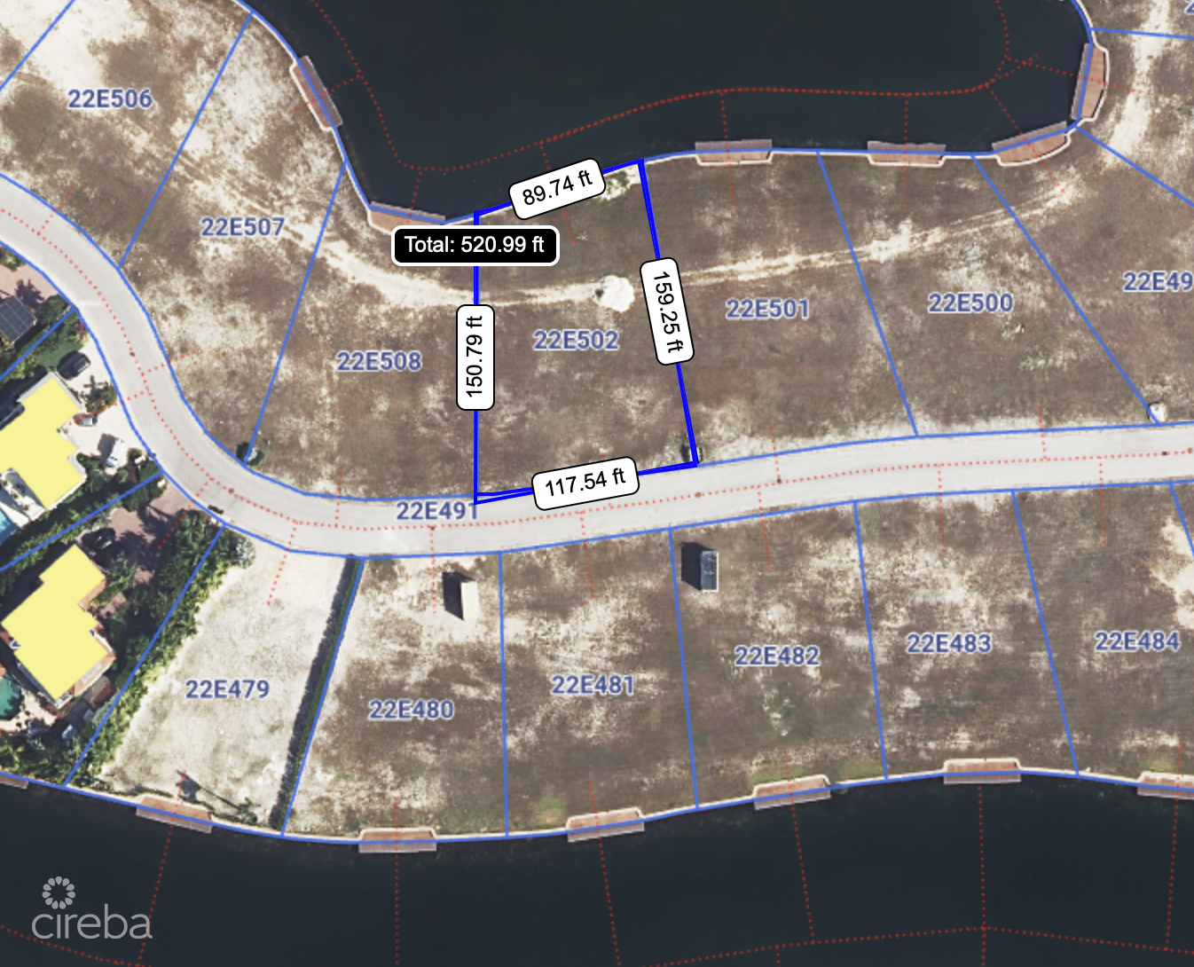 HARBOUR REACH - NORTH FACING LOT .3563 ACRES