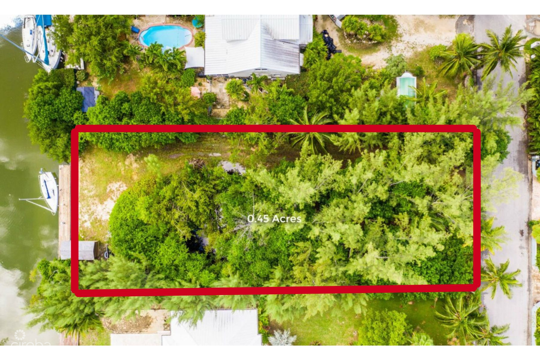 CANAL FRONT .45ACRE RED BAY