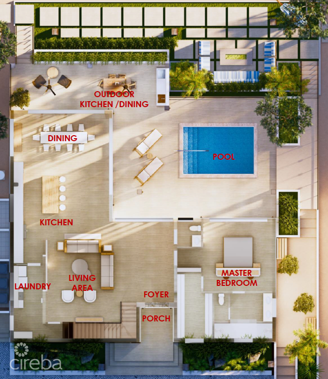 0.46 ACRES OF WHITE SANDY BEACH