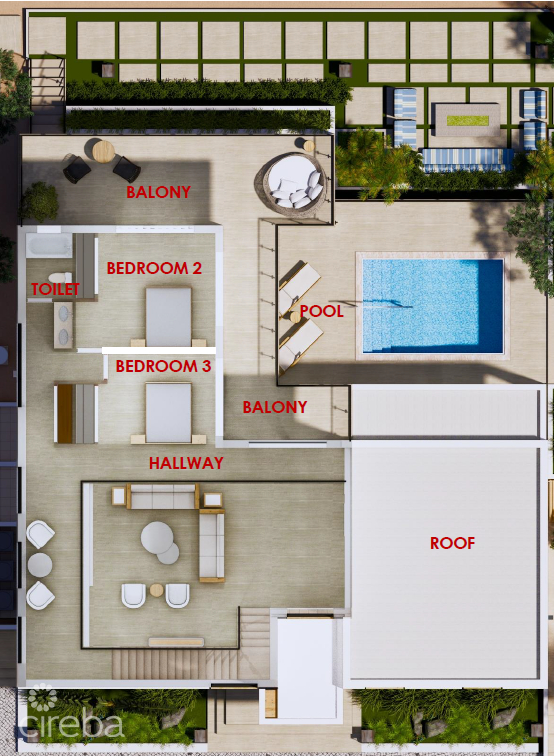 0.46 ACRES OF WHITE SANDY BEACH