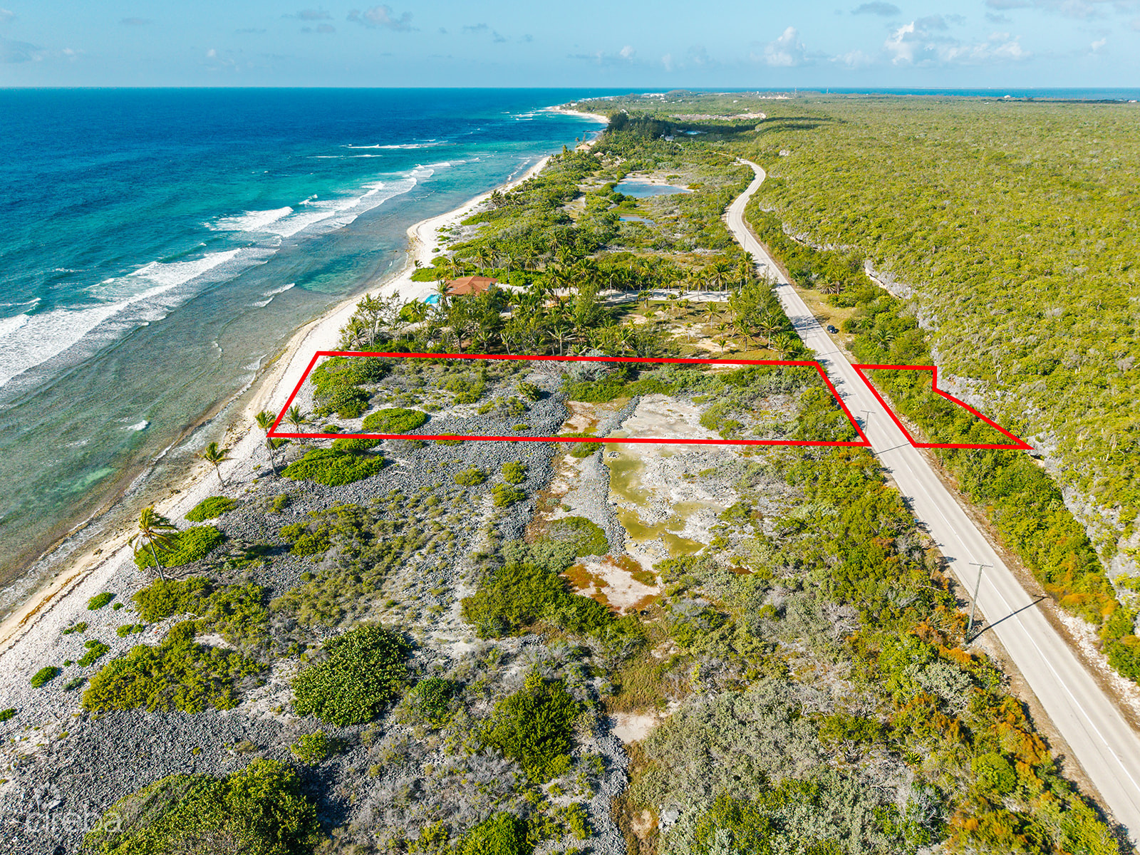 1.63 ACRES OF WHITE SANDY BEACH