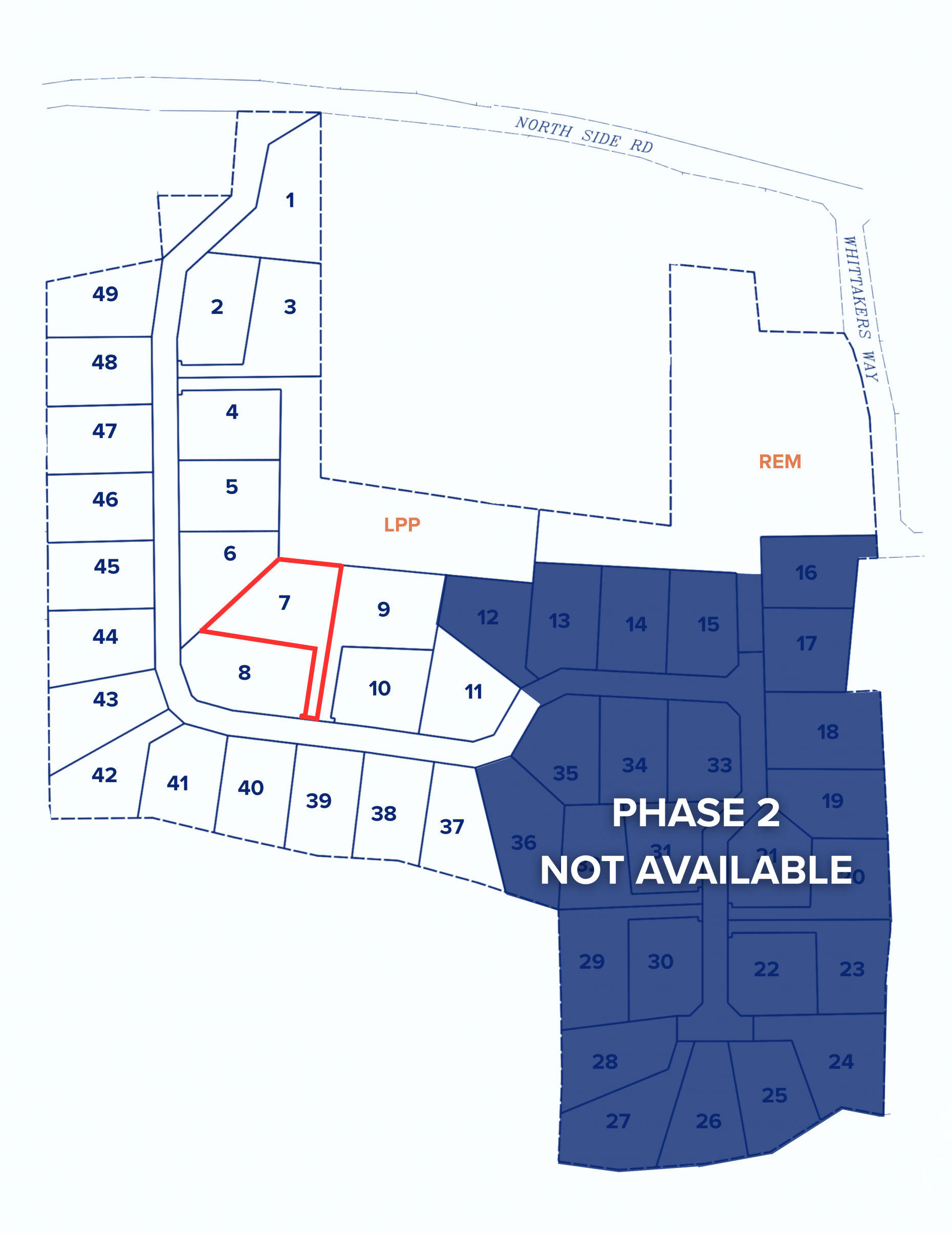 TRUE NORTH ESTATES, NORTH SIDE  - LOT 7