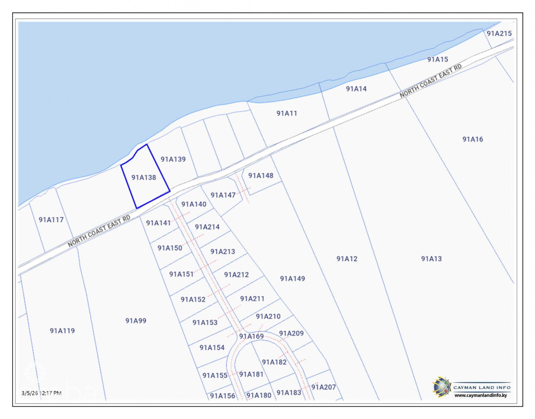 BEACHFRONT LAND ON NORTH COAST EAST ROAD