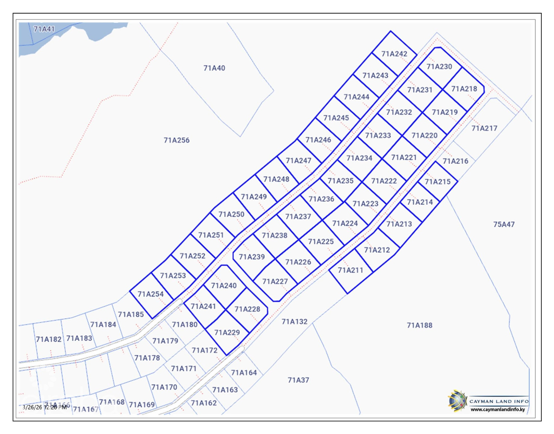 CORAL COURTS SUBDIVISION - FARM ROAD EAST END