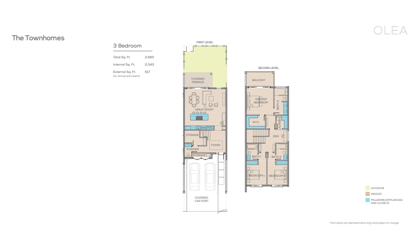 OLEA 225, 3 BED TOWNHOME, CAMANA BAY