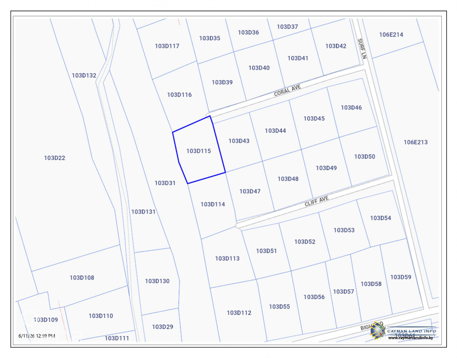 CAYMAN BRAC RESIDENTIAL LOT IN THE BIGHT