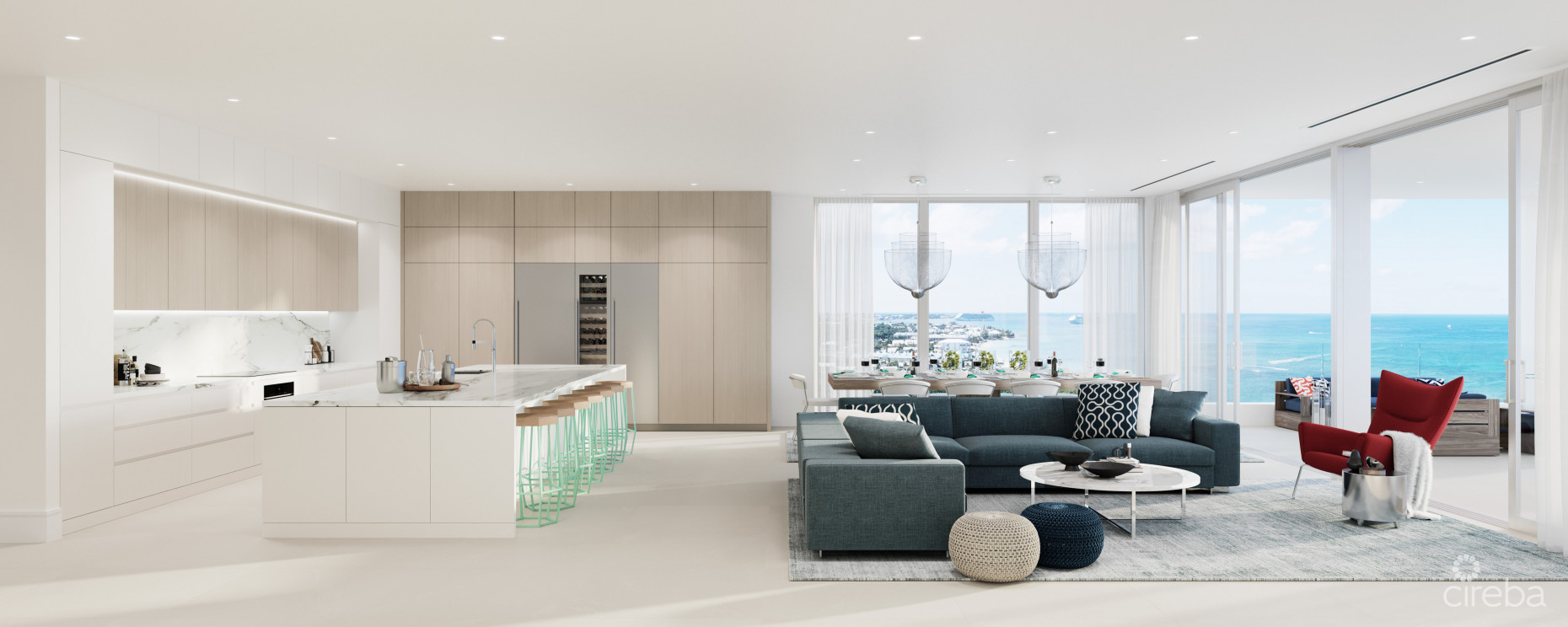 LACOVIA NORTH BUILDING | UNIT N6B | 3-BEDROOM + FAMILY ROOM RESIDENCE