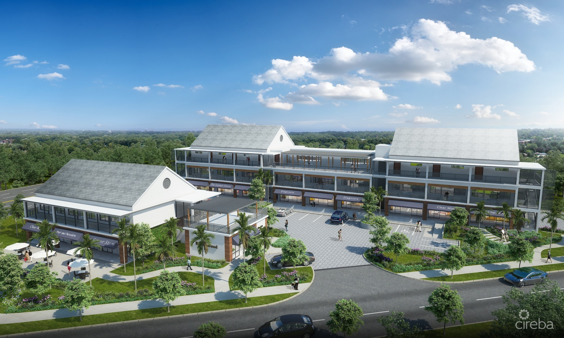 THE SHOPS AT BUTTONWOOD - SINGLE F&B BUILDING WITH ROOF TOP SPACE
