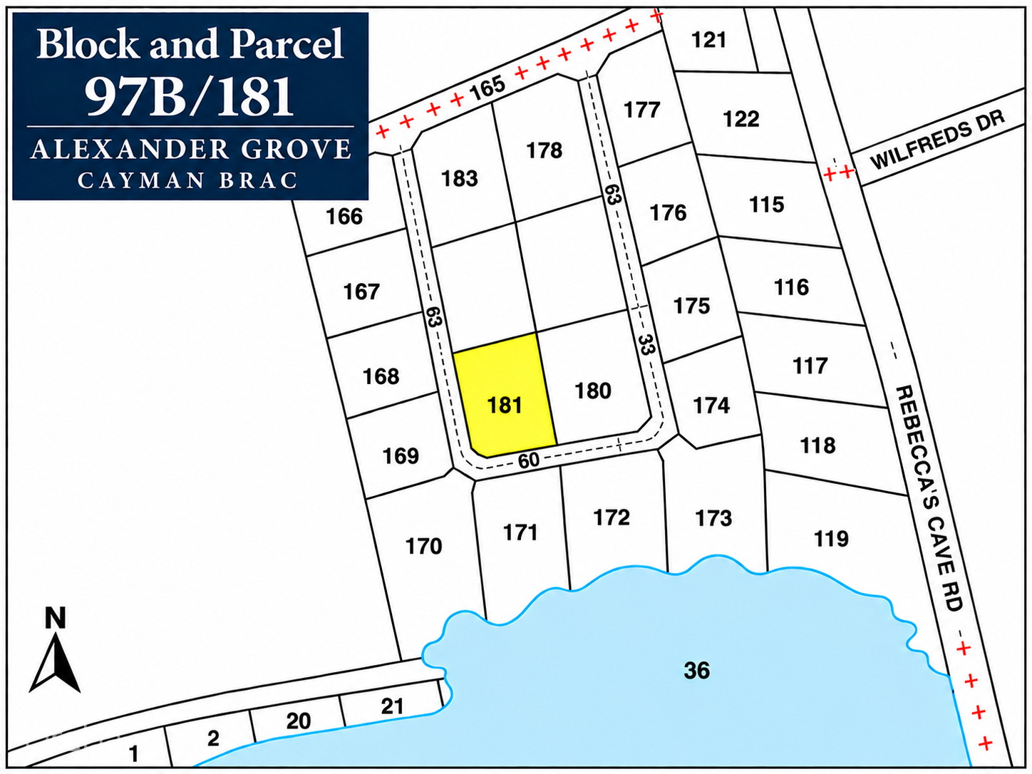 ALEXANDER GROVE SUBDIVISION - CAYMAN BRAC - LOT1