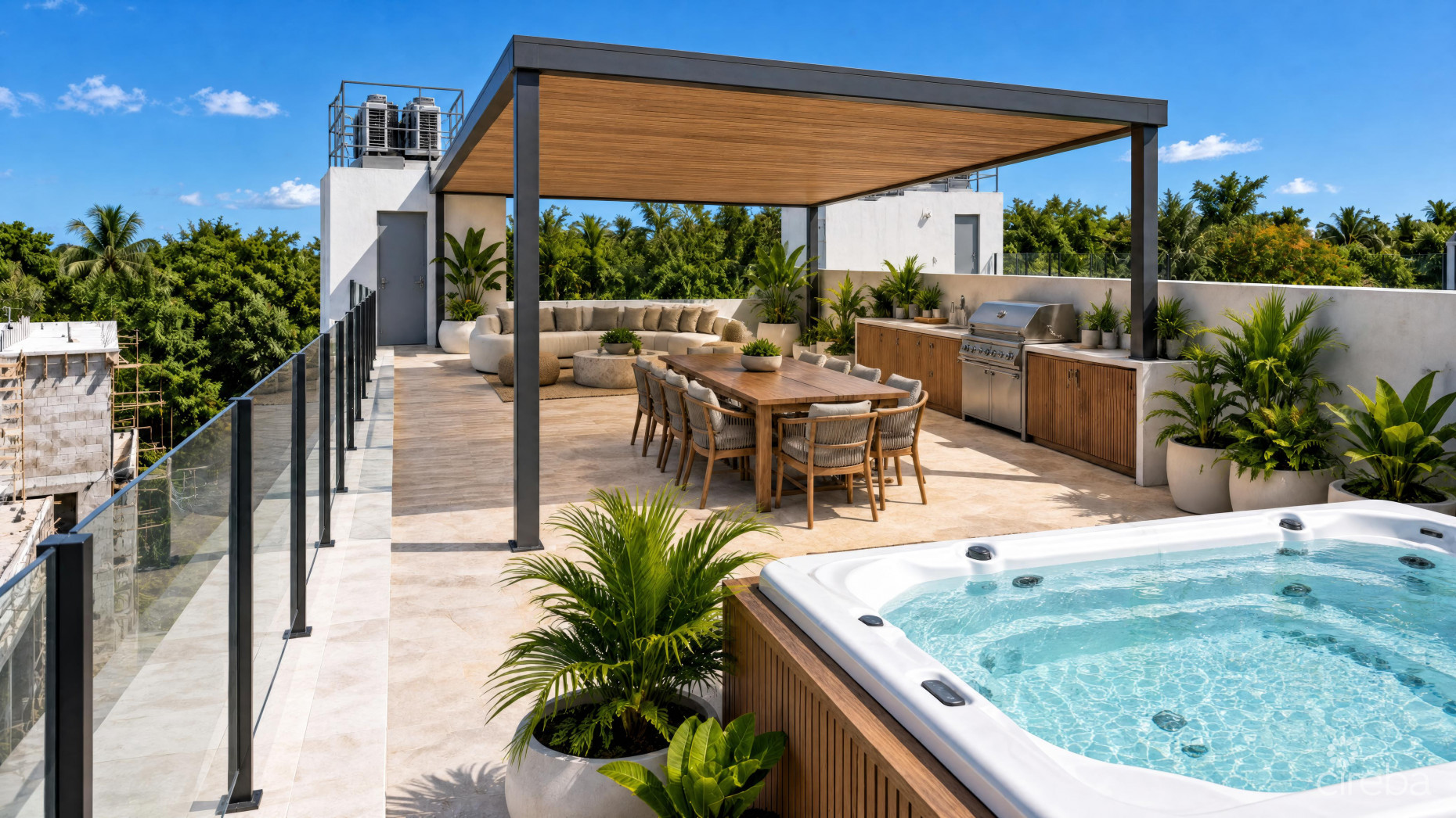 SHORE CLUB #6- OCEAN VIEW PENTHOUSE WITH PRIVATE ROOFTOP TERRACE