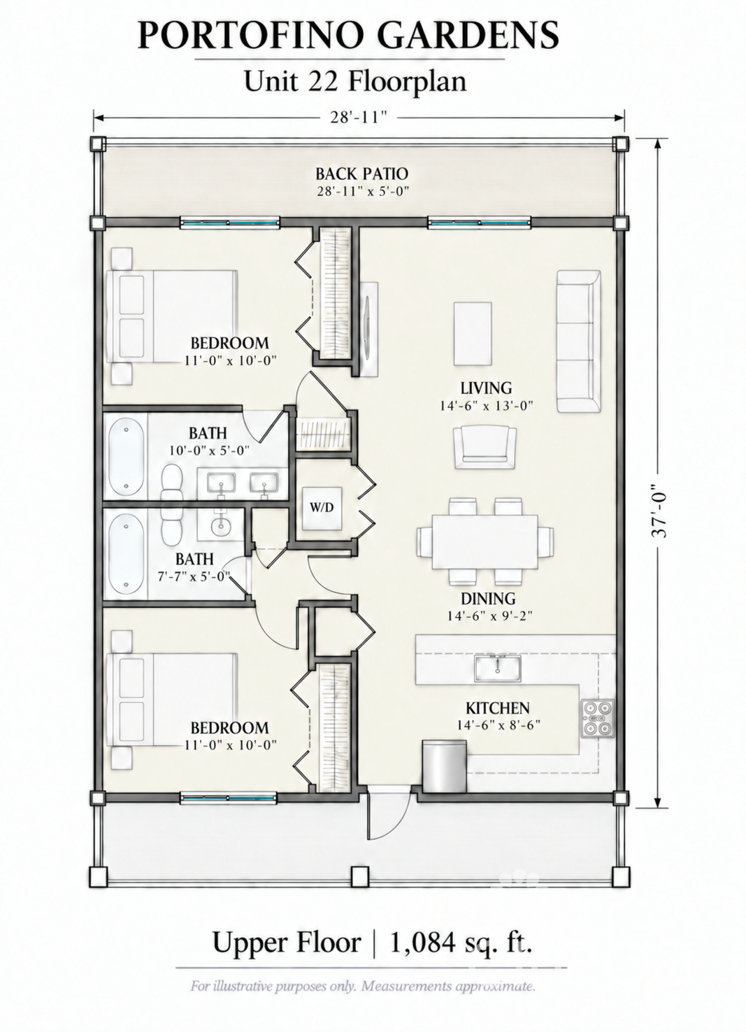 PORTOFINO GARDENS | TURNKEY 2-BED