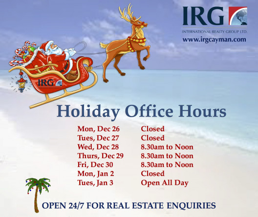 HOLIDAY OFFICE HOURS