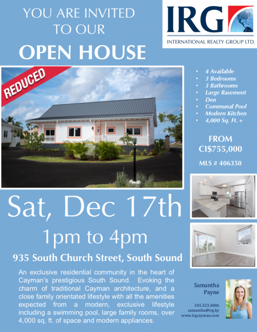 OPEN HOUSE - Sat, Dec 17