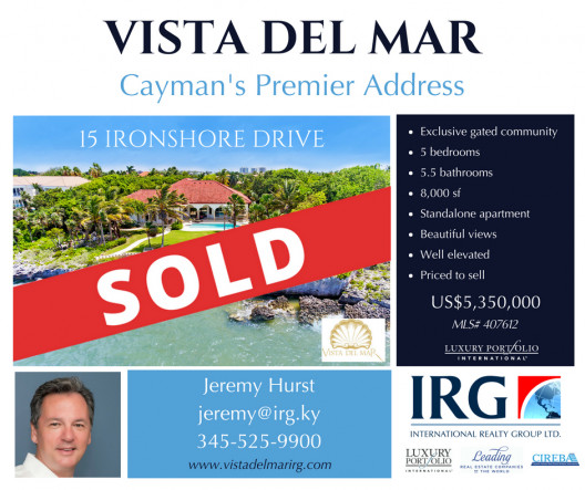 Vista Del Mar Property Sells
